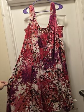 Signature Pink & Purple Floral Maxi Dress